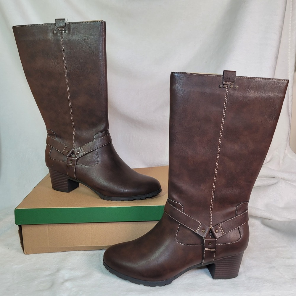 Jambu Women's Augusta Equestrian Western Boot Size 12 M Cognac‎ Over Calf Riding
